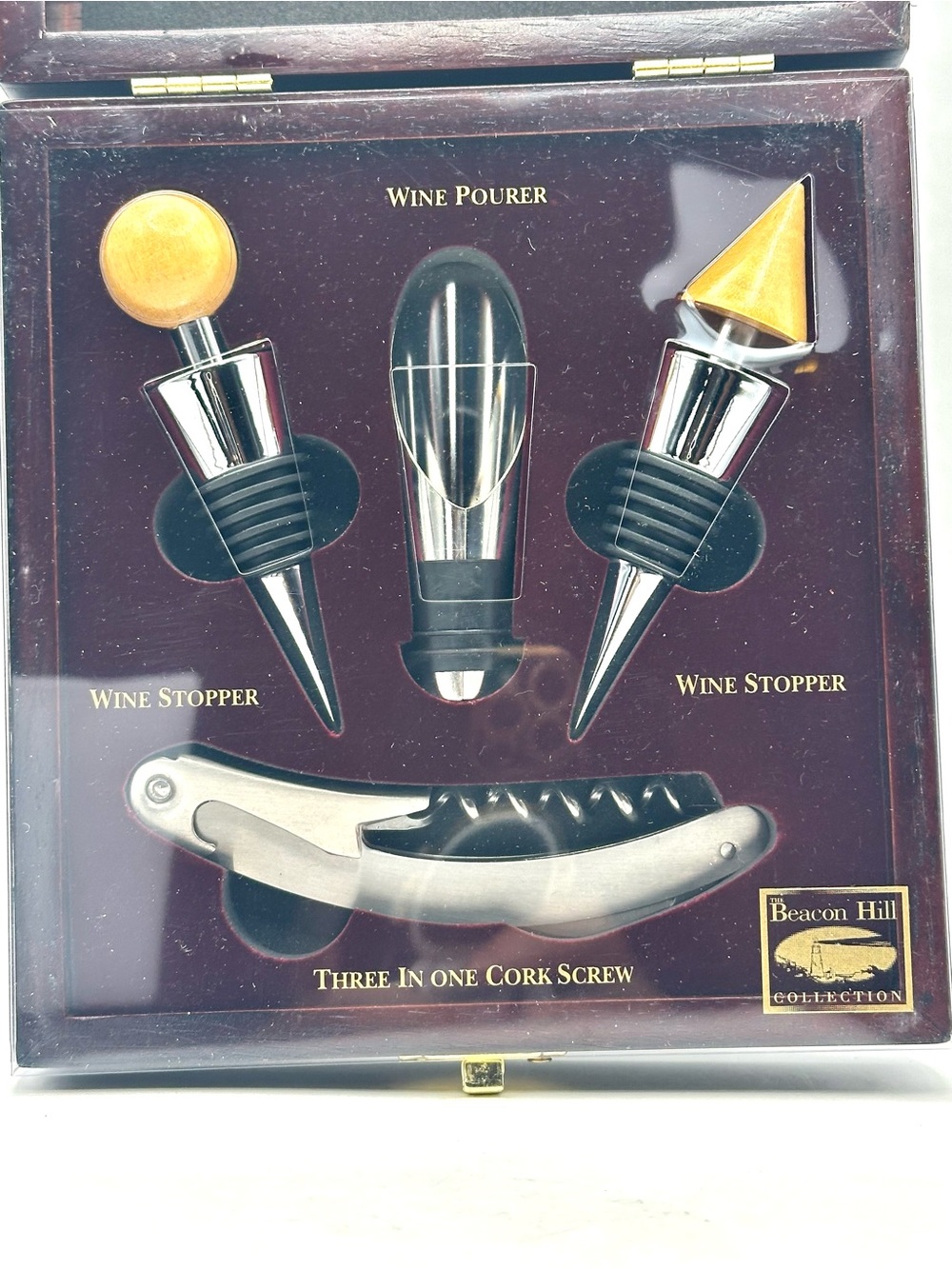 Wine Connoisseur 4 Pc Wine Cork Screw Set NIB